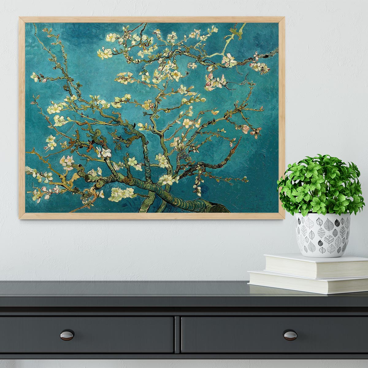 Blossoming Almond Tree by Van Gogh Framed Print - Canvas Art Rocks - 4