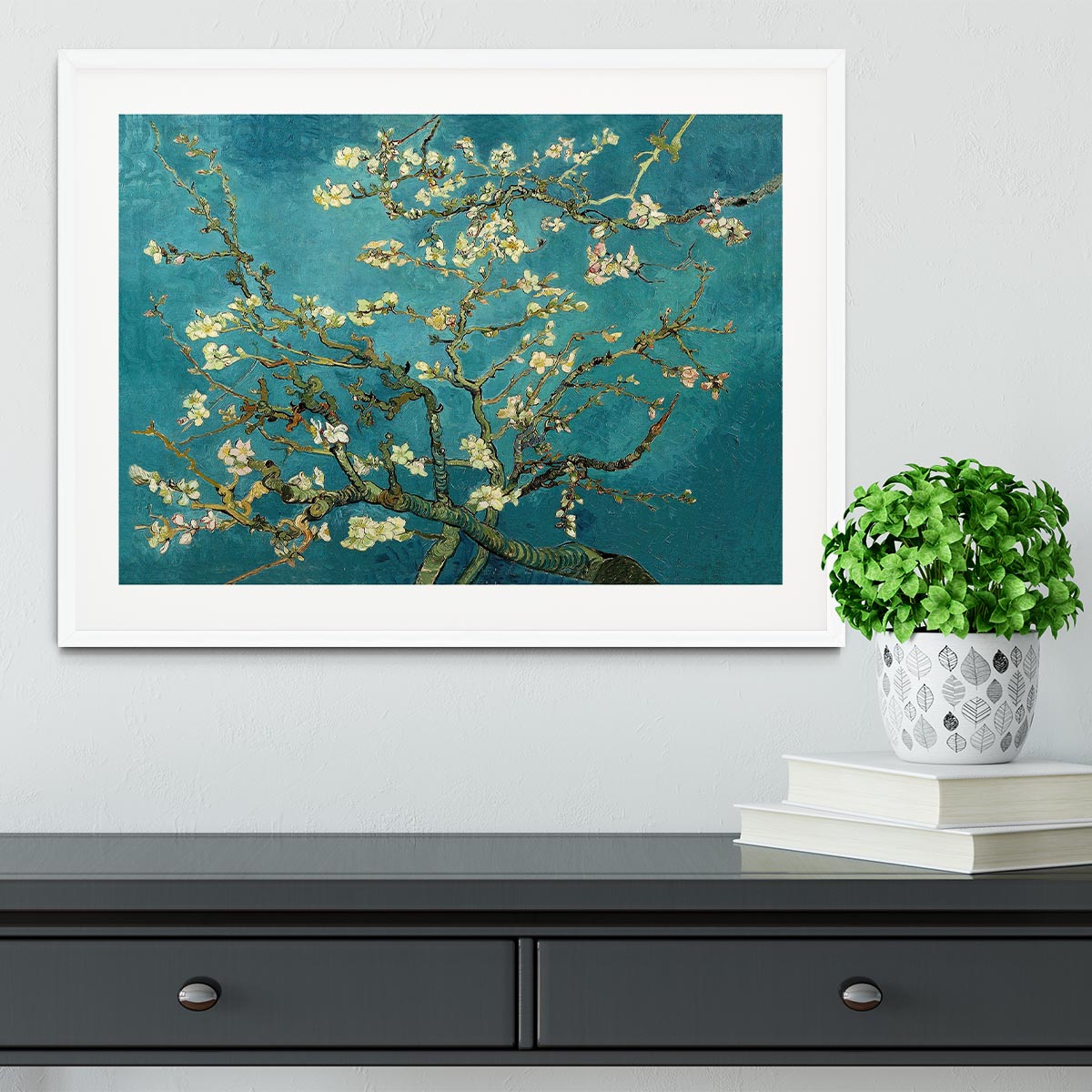 Blossoming Almond Tree by Van Gogh Framed Print - Canvas Art Rocks - 5