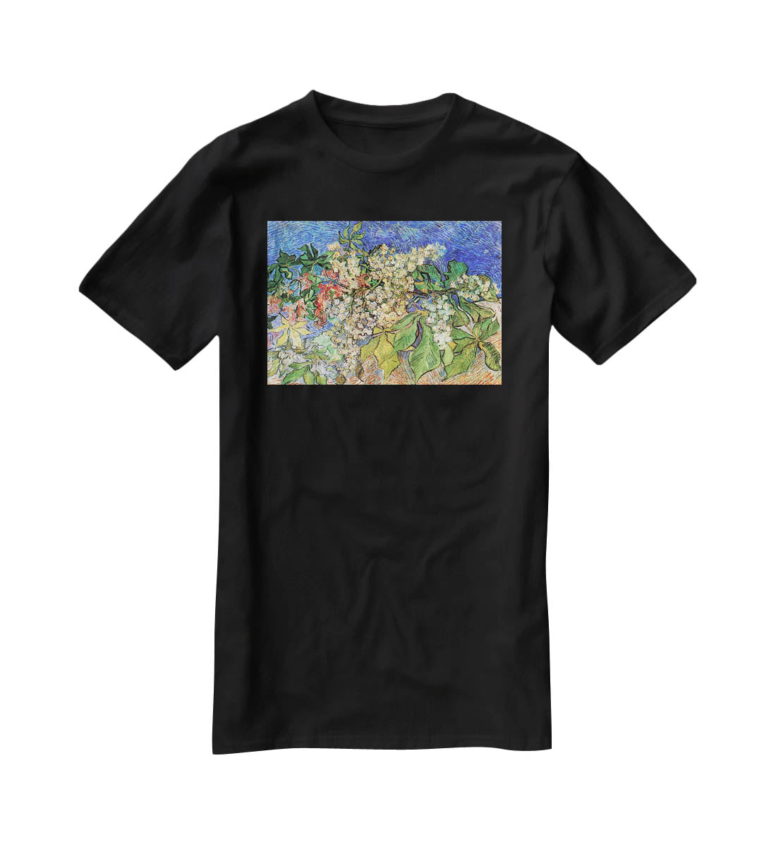 Blossoming Chestnut Branches by Van Gogh T-Shirt - Canvas Art Rocks - 1