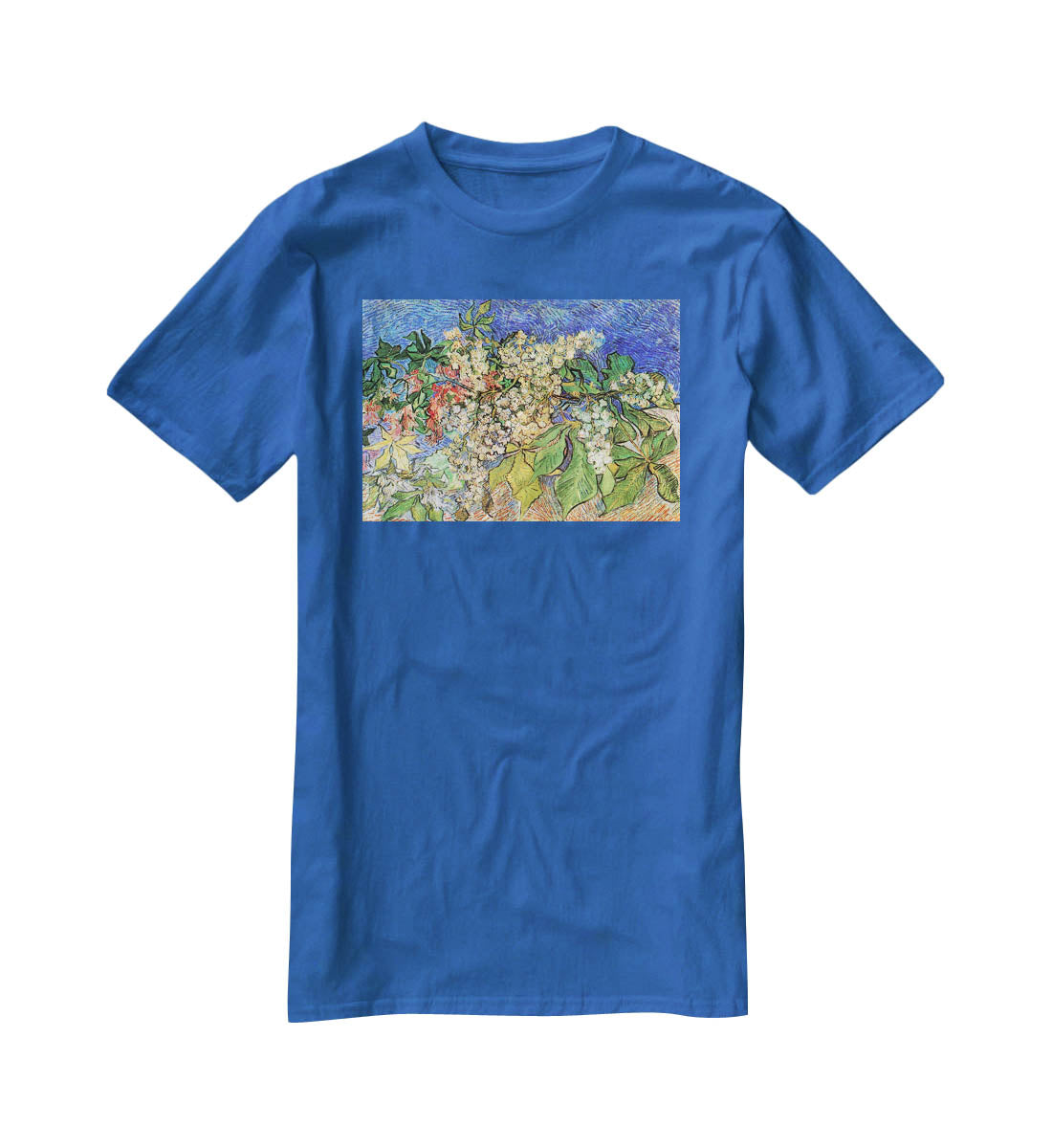 Blossoming Chestnut Branches by Van Gogh T-Shirt - Canvas Art Rocks - 2
