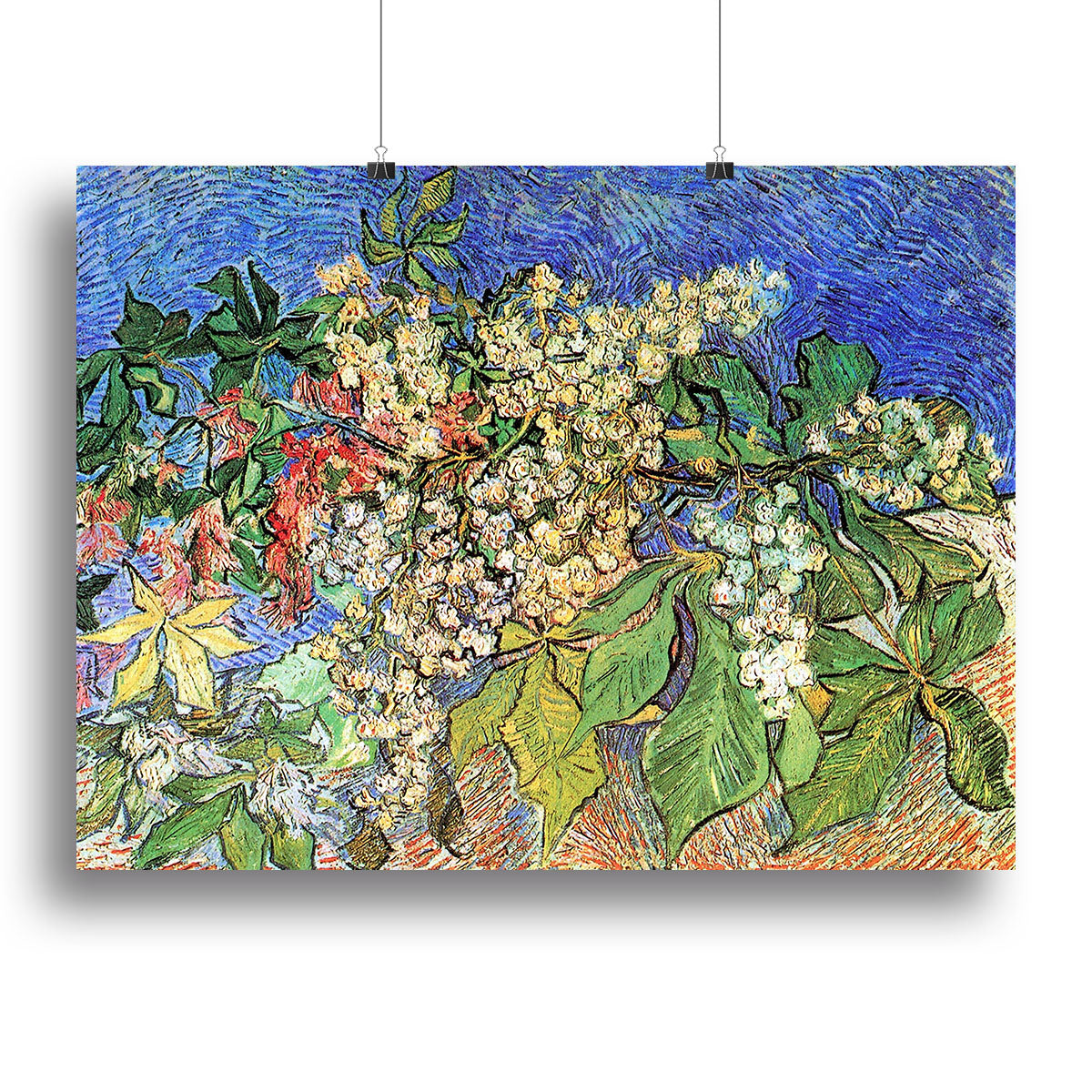 Blossoming Chestnut Branches by Van Gogh Canvas Print or Poster - Canvas Art Rocks - 2