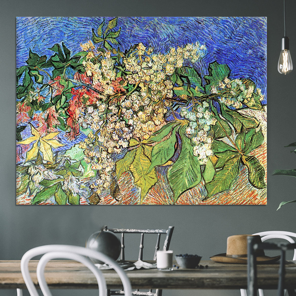 Blossoming Chestnut Branches by Van Gogh Canvas Print or Poster - Canvas Art Rocks - 3