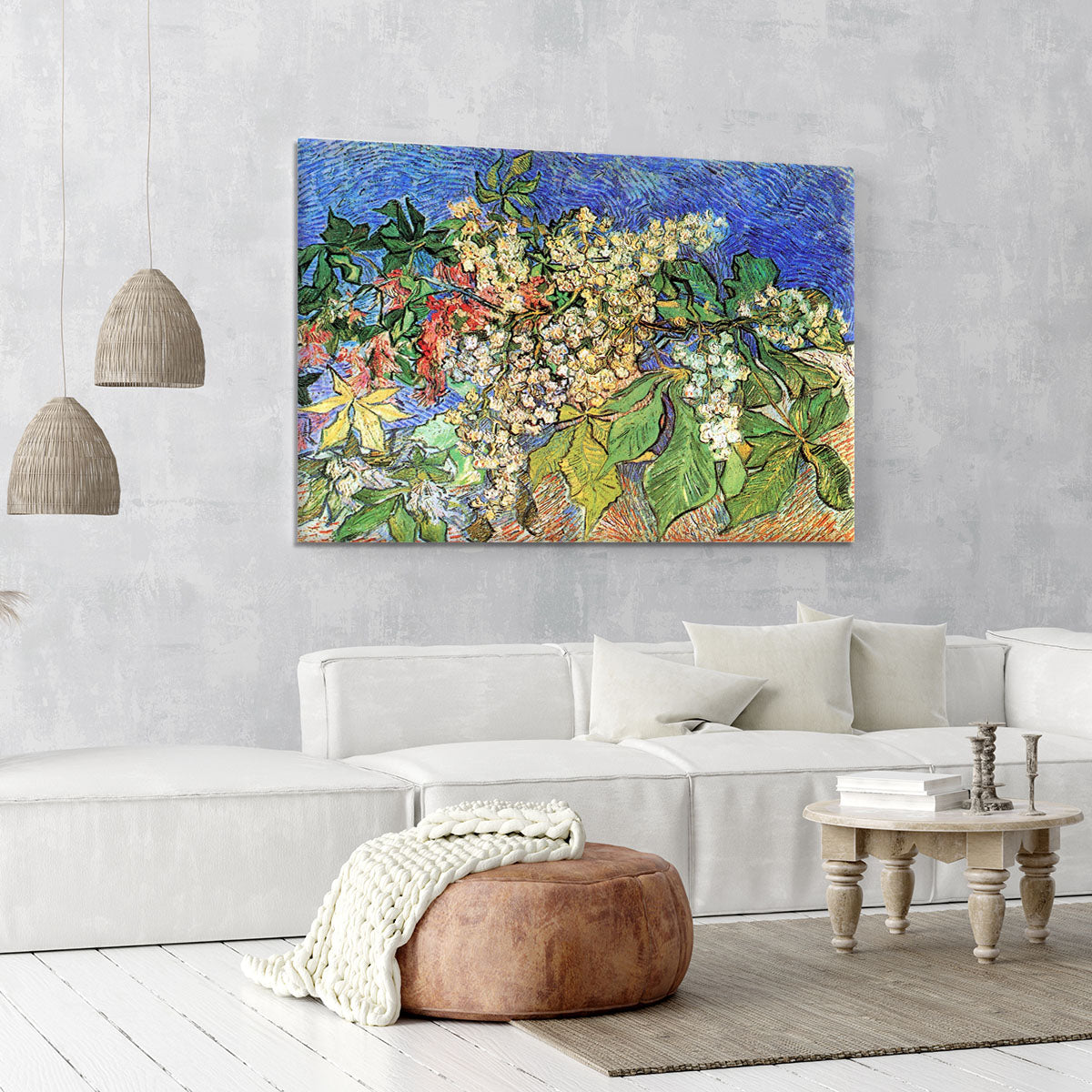 Blossoming Chestnut Branches by Van Gogh Canvas Print or Poster - Canvas Art Rocks - 6