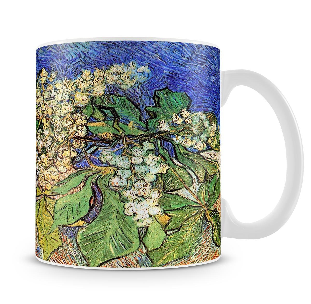 Blossoming Chestnut Branches by Van Gogh Mug - Canvas Art Rocks - 4