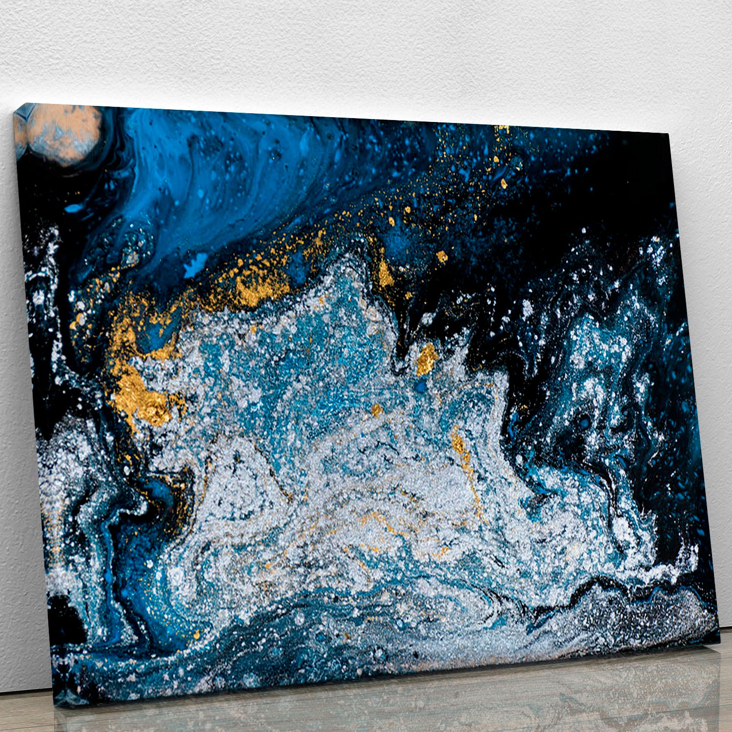 Blue Galaxy Marble Canvas Print or Poster - Canvas Art Rocks - 1