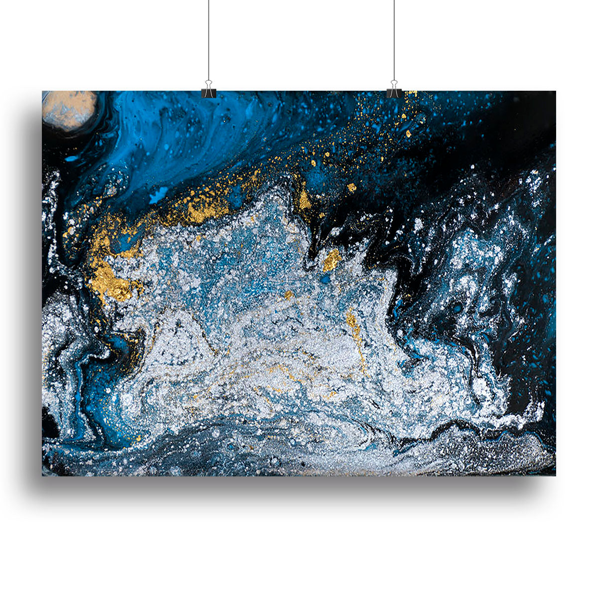 Blue Galaxy Marble Canvas Print or Poster - Canvas Art Rocks - 2