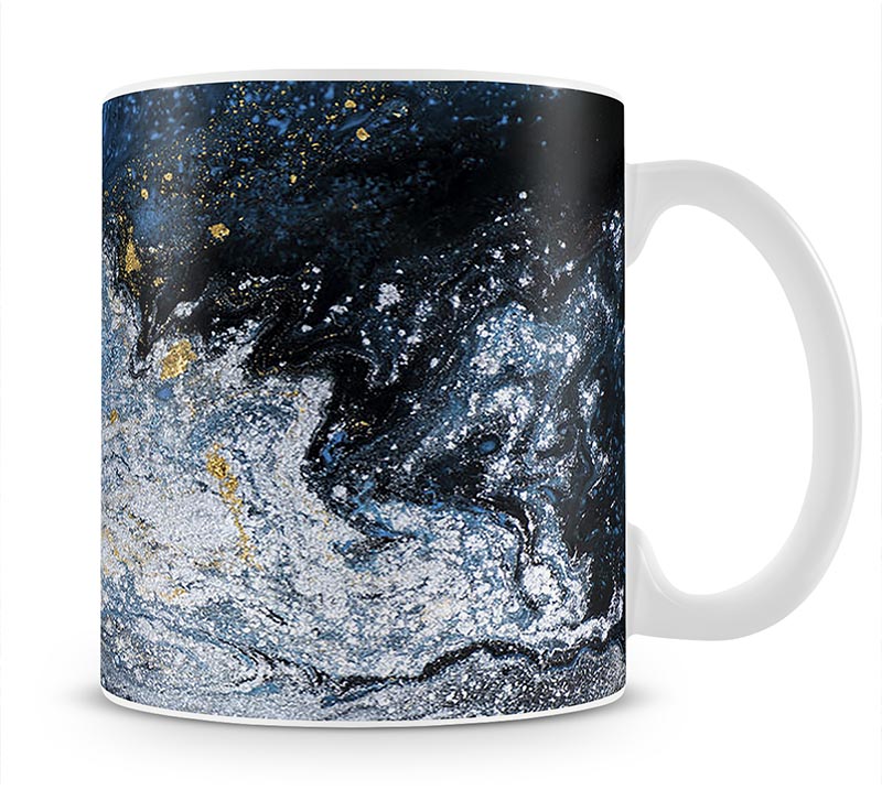 Blue Galaxy Marble Mug - Canvas Art Rocks - 1