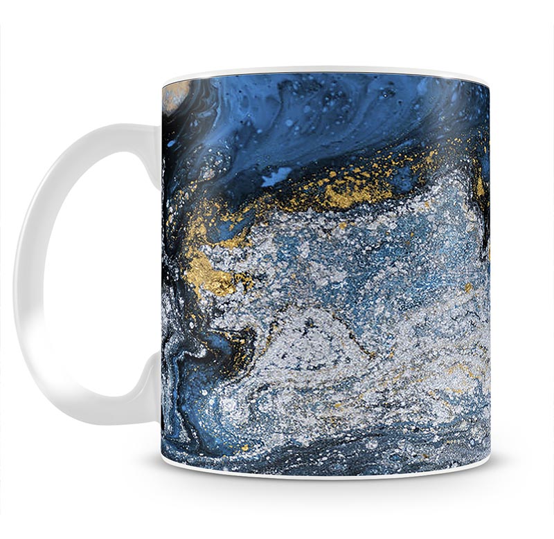 Blue Galaxy Marble Mug - Canvas Art Rocks - 1