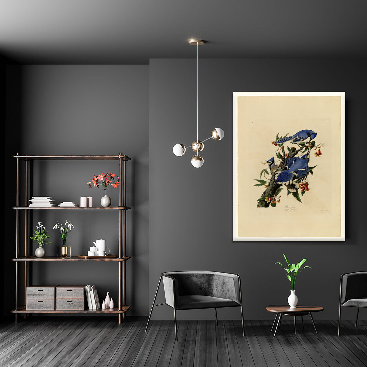 Blue Jay by Audubon Canvas Print or Poster - Canvas Art Rocks - 5