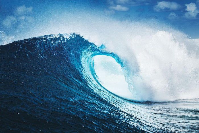 Blue Ocean Wave Epic Surf Wall Mural Wallpaper