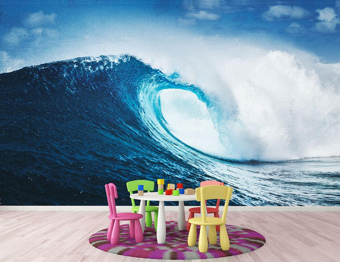 Blue Ocean Wave Epic Surf Wall Mural Wallpaper