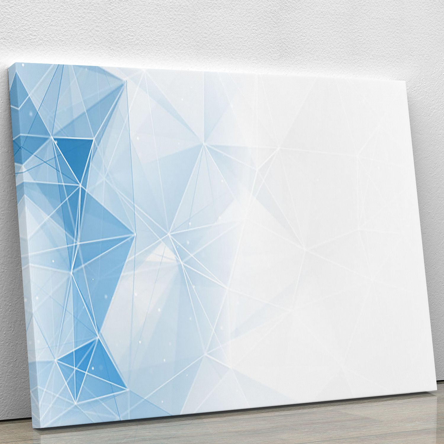 Blue Ombre Geometrical Web Canvas Print or Poster - Canvas Art Rocks - 1