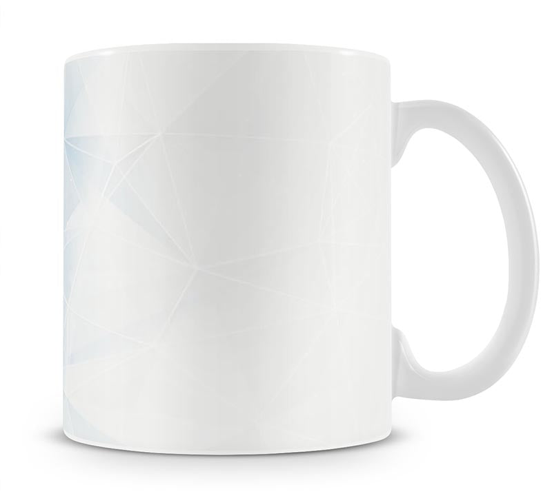 Blue Ombre Geometrical Web Mug - Canvas Art Rocks - 1