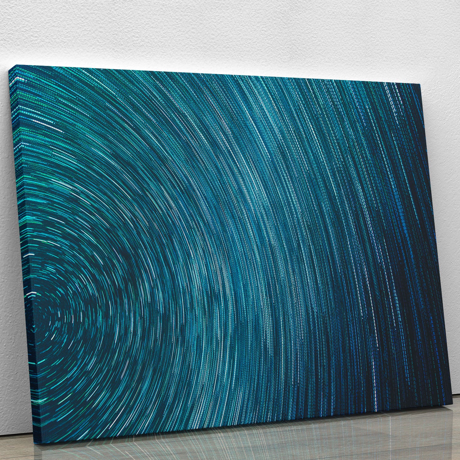 Blue Star Abstract Painting Canvas Print or Poster - Canvas Art Rocks - 1