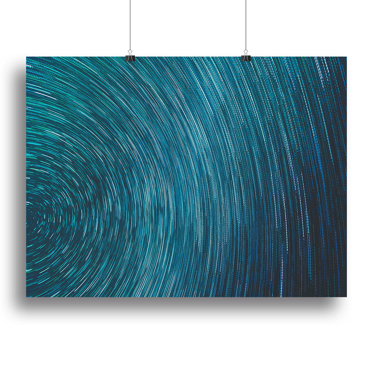 Blue Star Abstract Painting Canvas Print or Poster - Canvas Art Rocks - 2
