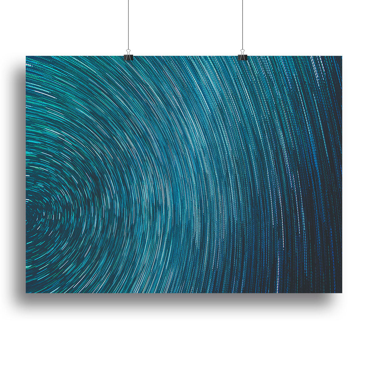Blue Star Abstract Painting Canvas Print or Poster - Canvas Art Rocks - 2
