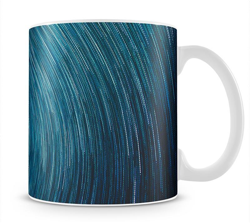 Blue Star Abstract Painting Mug - Canvas Art Rocks - 1