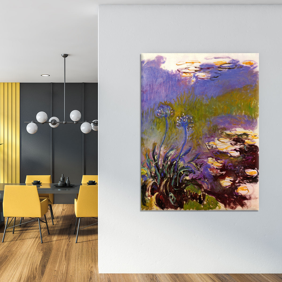 Blue Tuberosen by Monet Canvas Print or Poster - Canvas Art Rocks - 4
