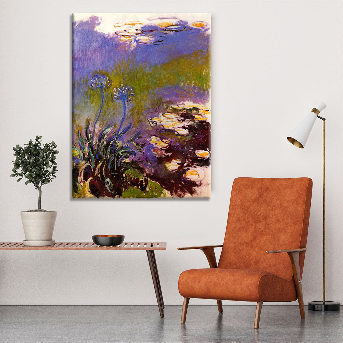 Blue Tuberosen by Monet Canvas Print or Poster - Canvas Art Rocks - 6