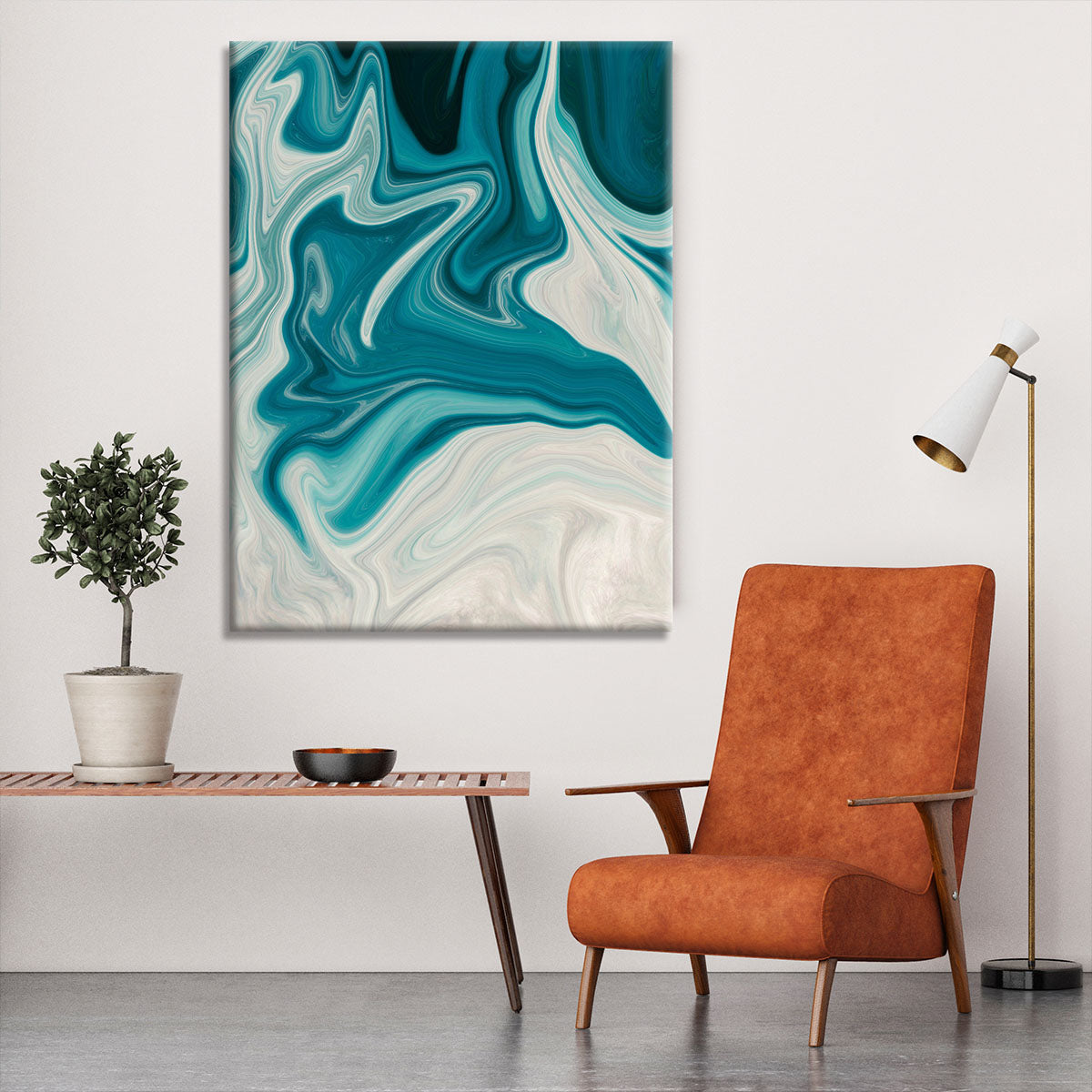 Blue Water Splash Canvas Print or Poster - Canvas Art Rocks - 6
