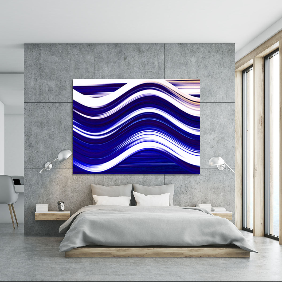 Blue Wave Canvas Print or Poster - Canvas Art Rocks - 5