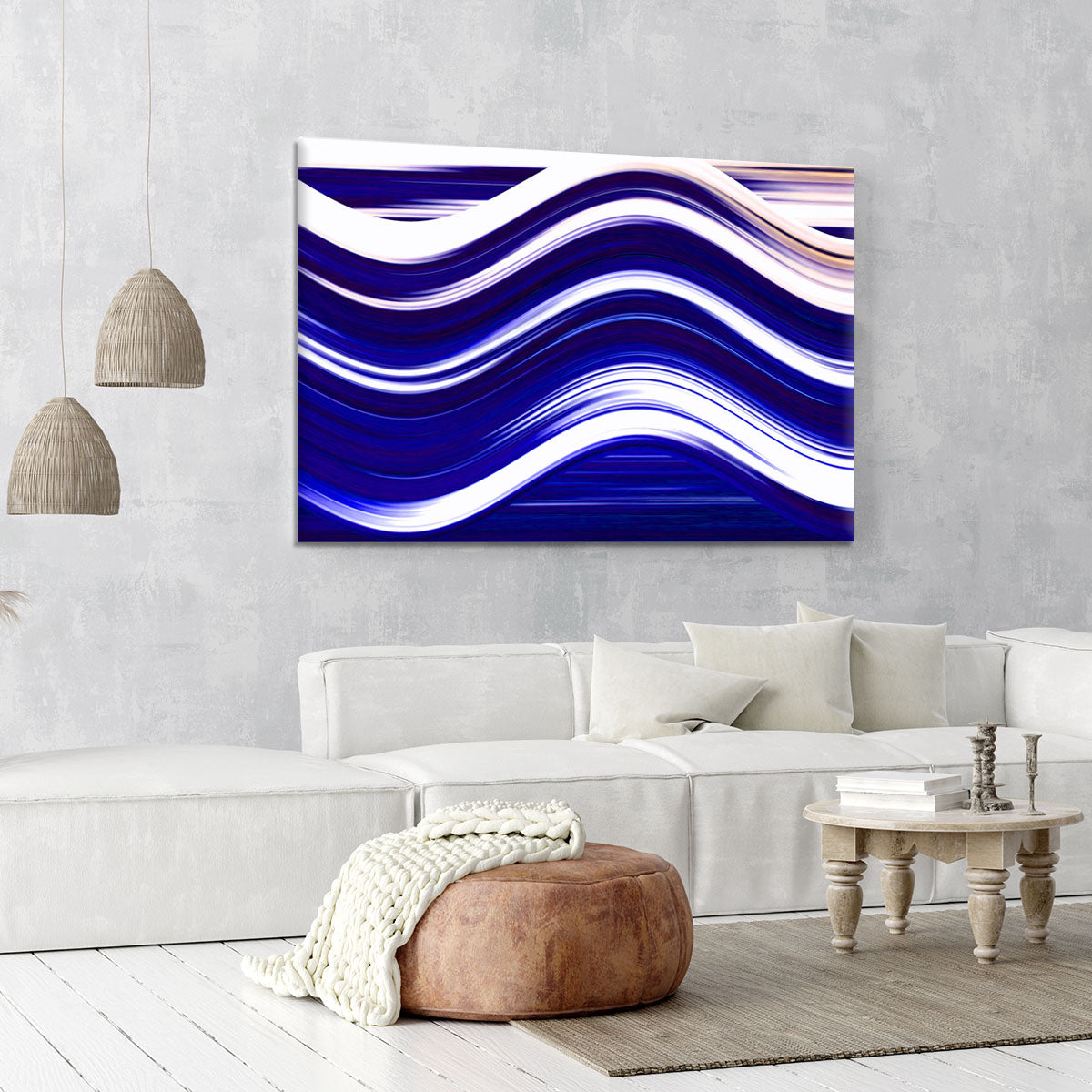 Blue Wave Canvas Print or Poster - Canvas Art Rocks - 6