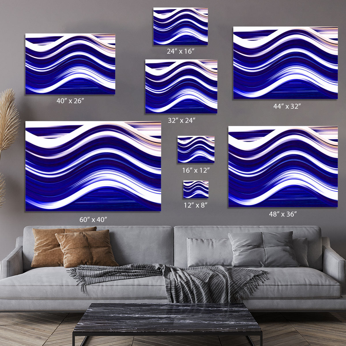 Blue Wave Canvas Print or Poster - Canvas Art Rocks - 7