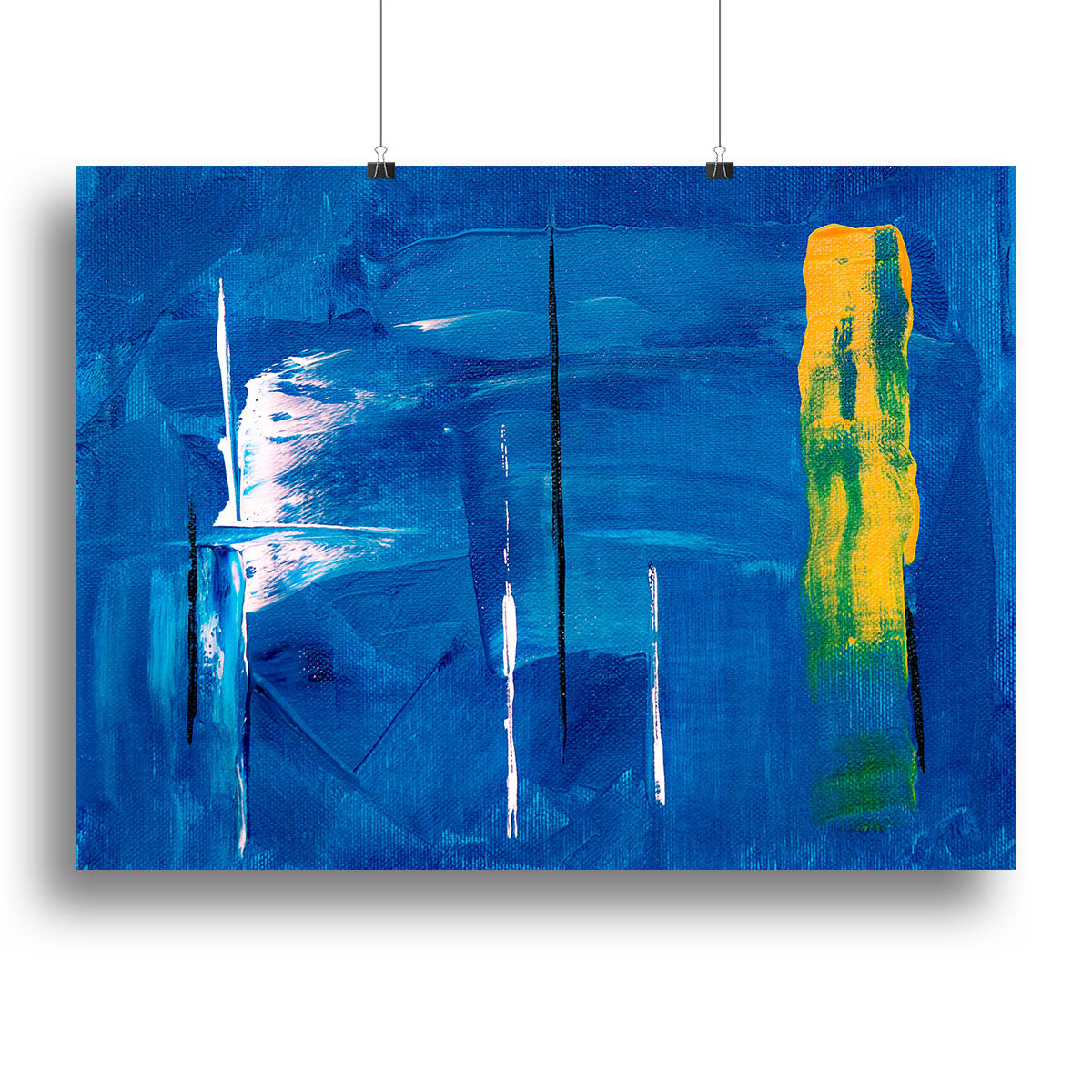 Blue and Green Abstract Painting Canvas Print or Poster - Canvas Art Rocks - 2