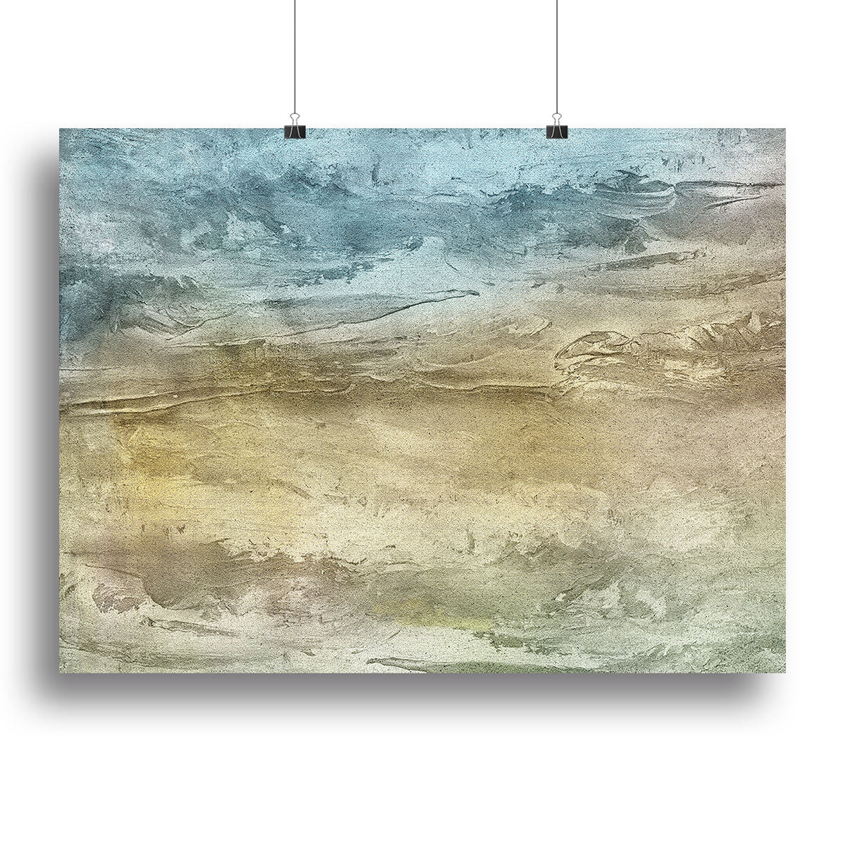 Blue and Grey Painting Canvas Print or Poster - Canvas Art Rocks - 2