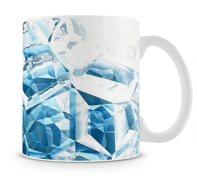 Blue and White Crystal Mug - Canvas Art Rocks - 1