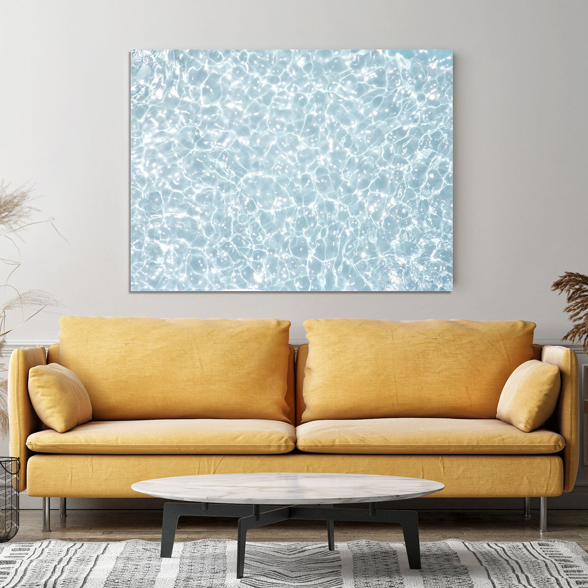 Blue water texture Canvas Print or Poster - Canvas Art Rocks - 4