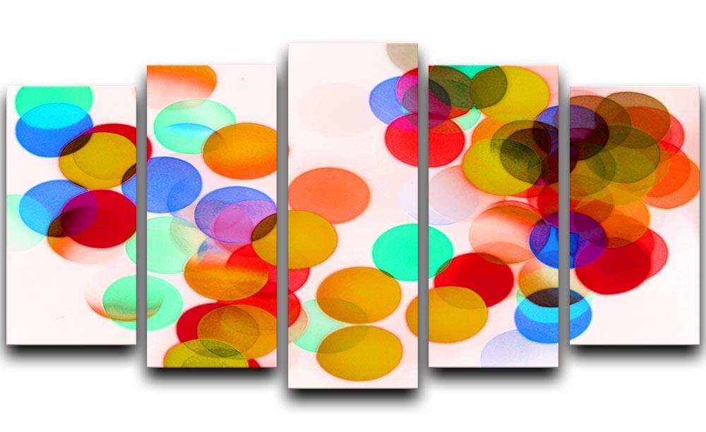 Blurred Lights 5 Split Panel Canvas  - Canvas Art Rocks - 1