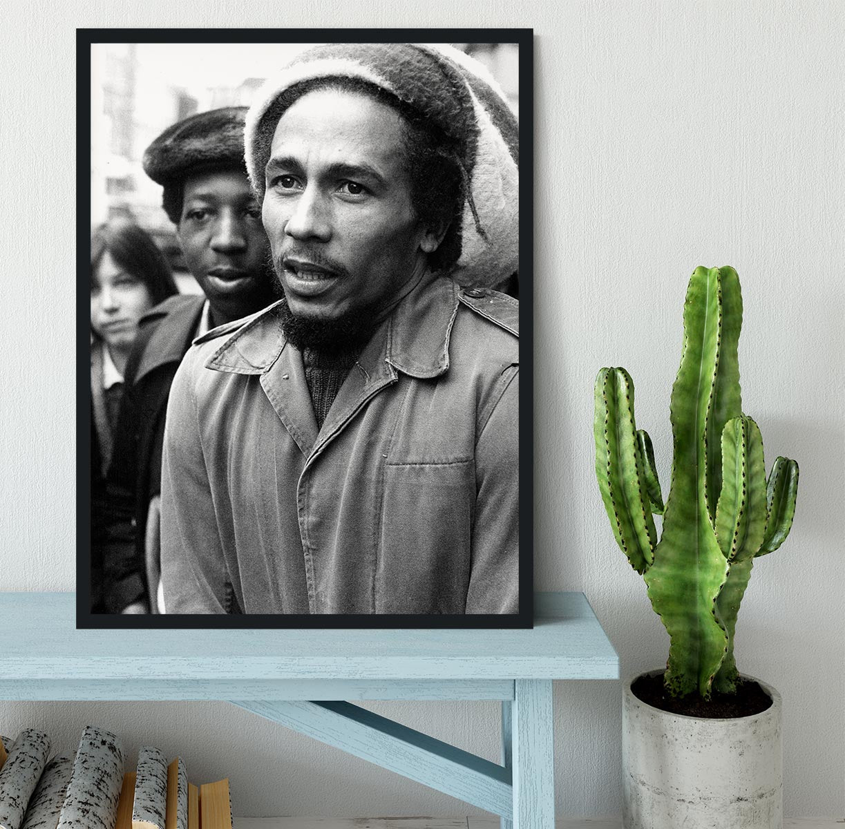 Bob Marley in London Framed Print - Canvas Art Rocks - 2