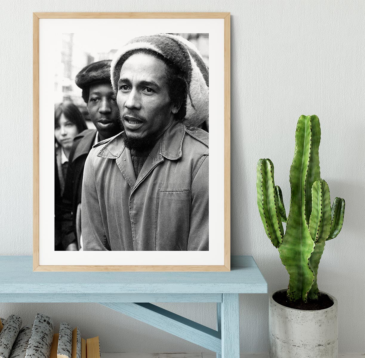 Bob Marley in London Framed Print - Canvas Art Rocks - 3