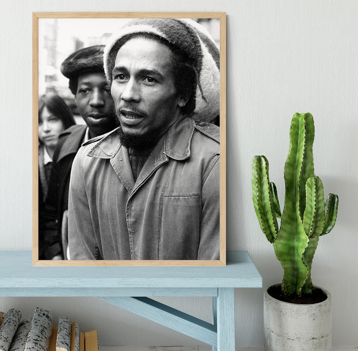 Bob Marley in London Framed Print - Canvas Art Rocks - 4