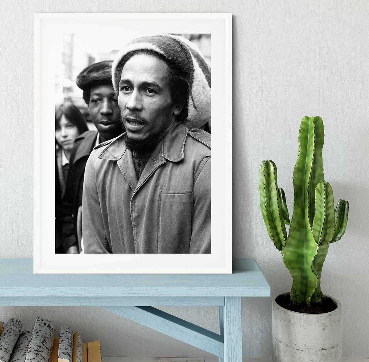 Bob Marley in London Framed Print - Canvas Art Rocks - 5