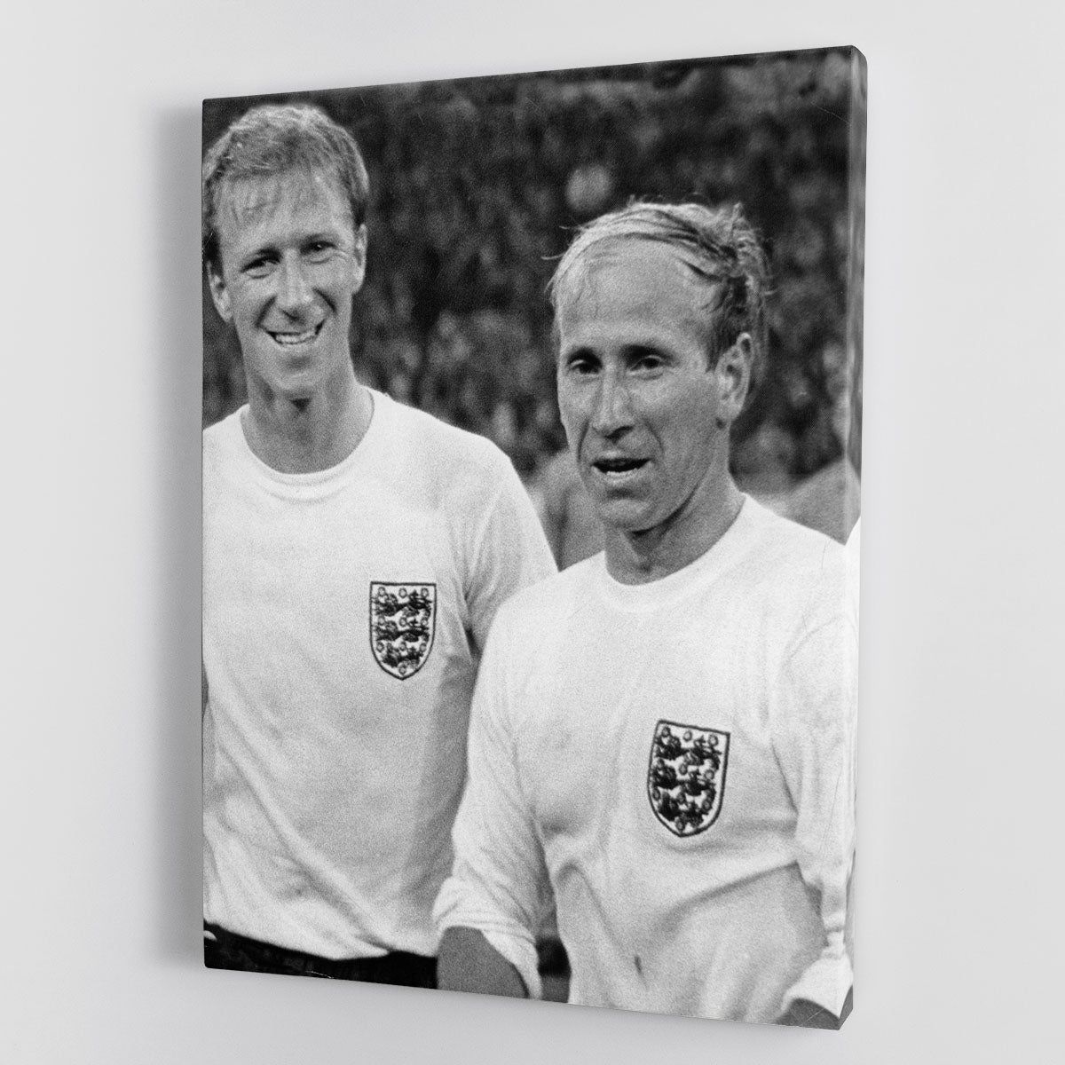 Bobby and Jack Charlton Canvas Print or Poster - Canvas Art Rocks - 1