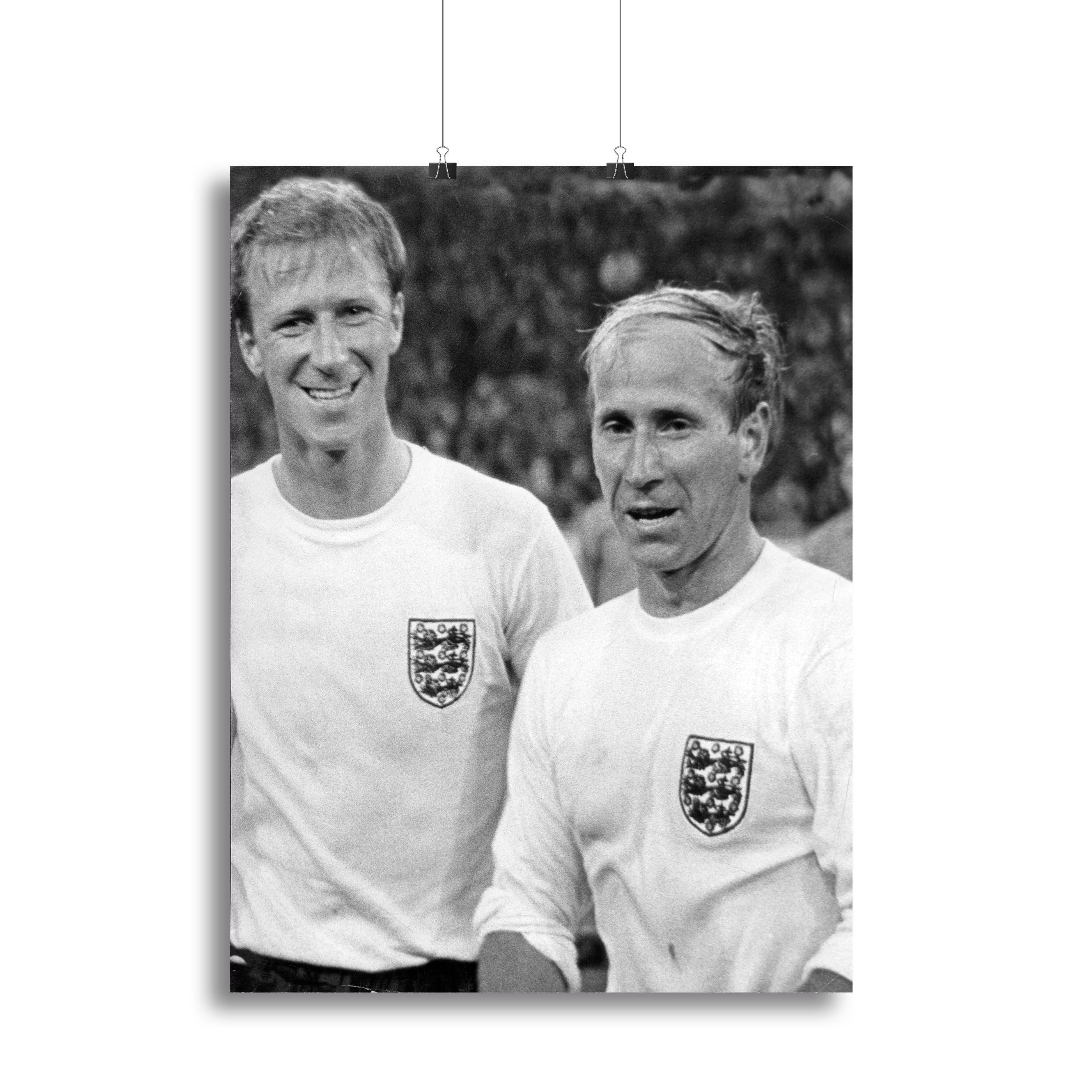 Bobby and Jack Charlton Canvas Print or Poster - Canvas Art Rocks - 2