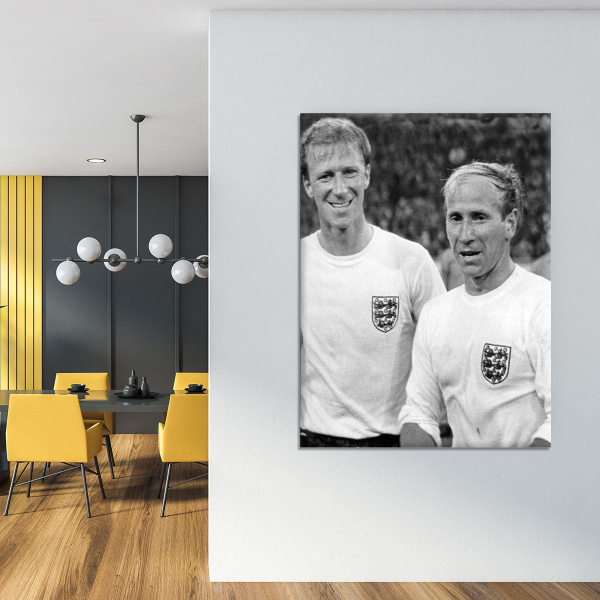 Bobby and Jack Charlton Canvas Print or Poster - Canvas Art Rocks - 4