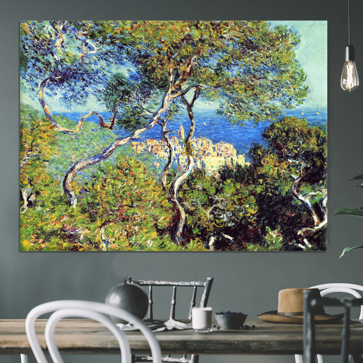 Bordighera by Monet Canvas Print or Poster - Canvas Art Rocks - 3