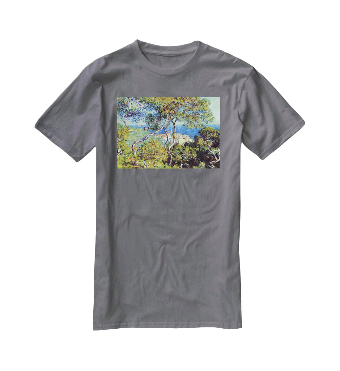 Bordighera by Monet T-Shirt - Canvas Art Rocks - 3