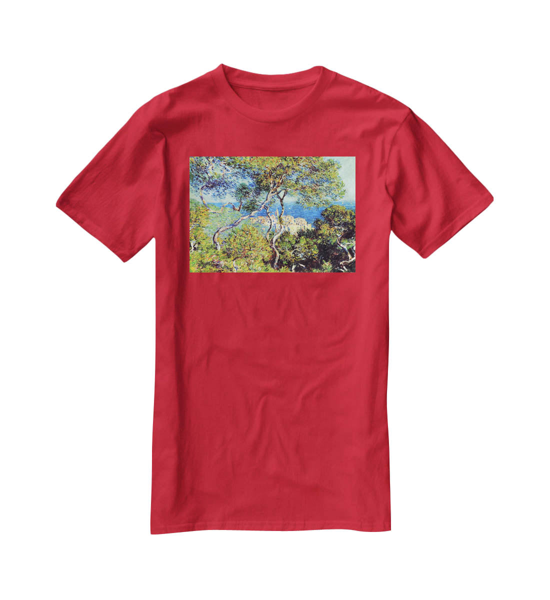 Bordighera by Monet T-Shirt - Canvas Art Rocks - 4