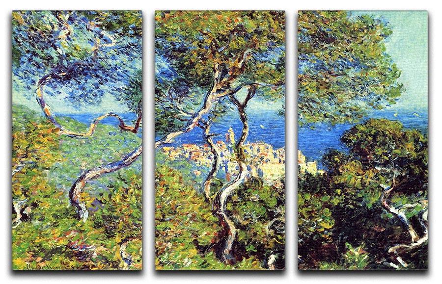 Bordighera by Monet Split Panel Canvas Print - Canvas Art Rocks - 4