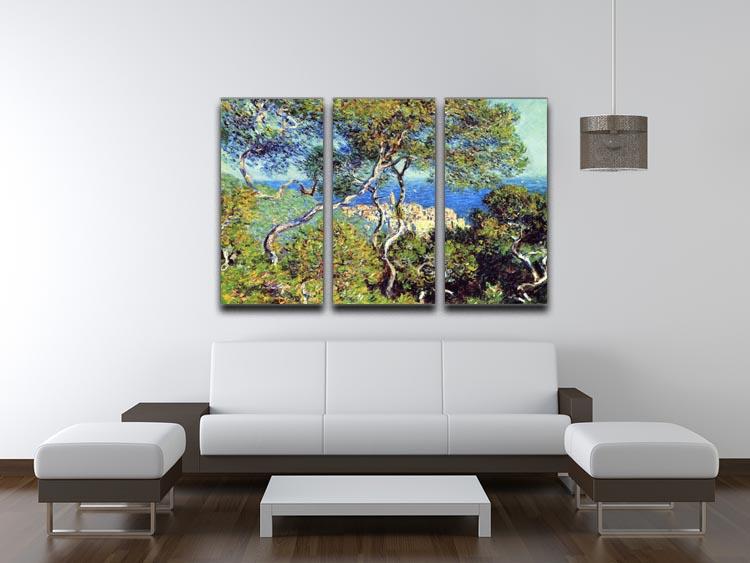 Bordighera by Monet Split Panel Canvas Print - Canvas Art Rocks - 4