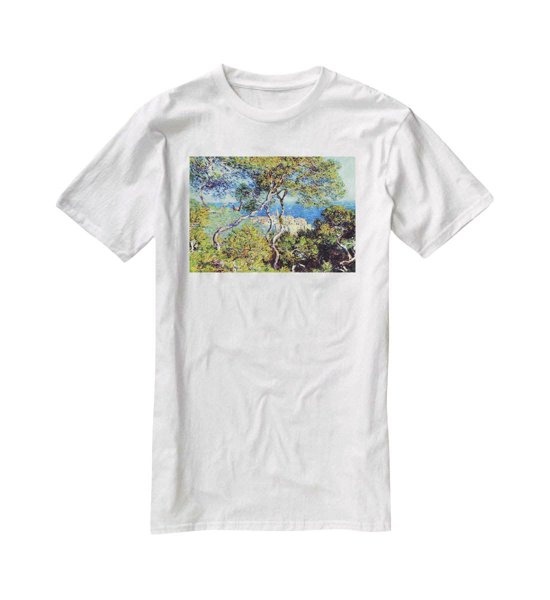 Bordighera by Monet T-Shirt - Canvas Art Rocks - 5