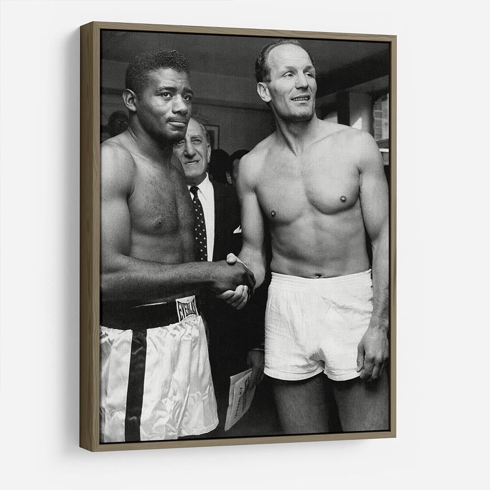 Boxers Floyd Patterson and Henry Cooper HD Metal Print
