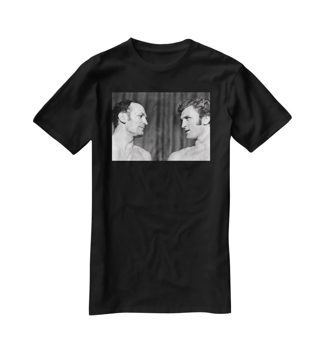 Boxers Henry Cooper and Joe Bugner T-Shirt - Canvas Art Rocks - 1