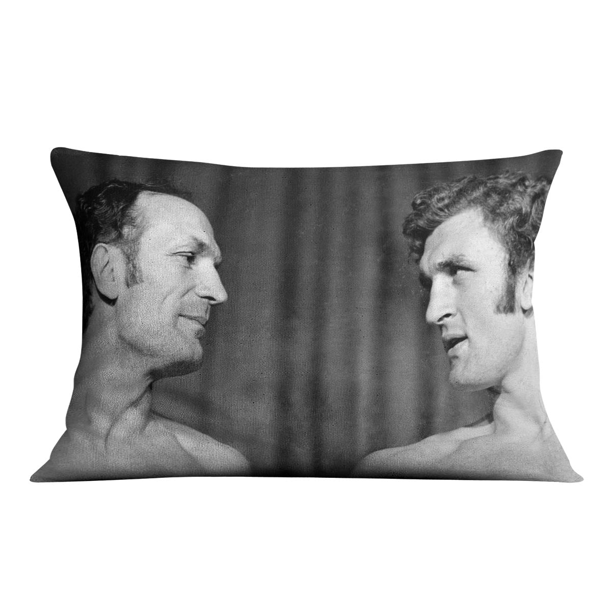 Boxers Henry Cooper and Joe Bugner Cushion