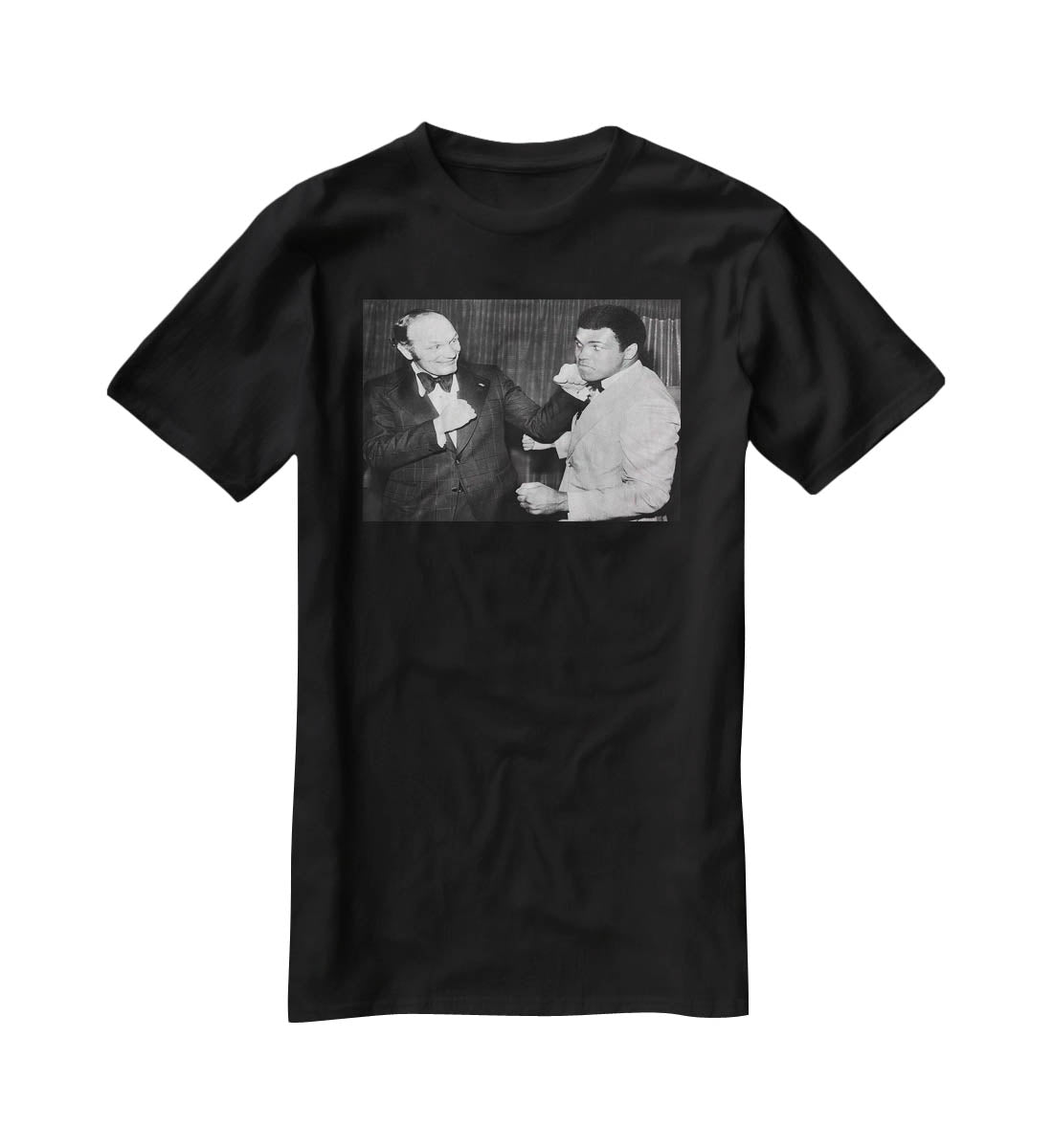 Boxers Henry Cooper and Muhammad Ali T-Shirt - Canvas Art Rocks - 1