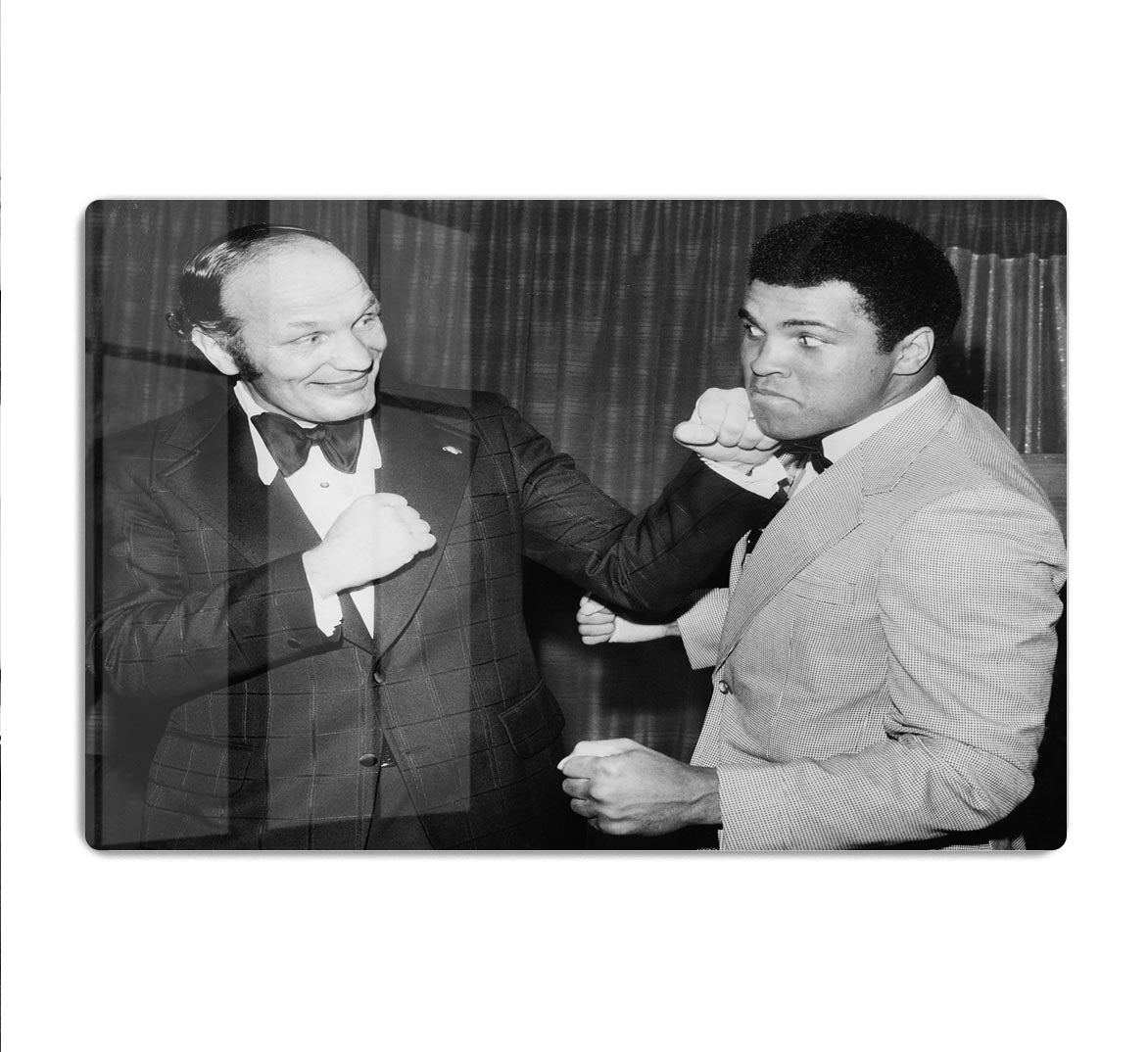 Boxers Henry Cooper and Muhammad Ali HD Metal Print